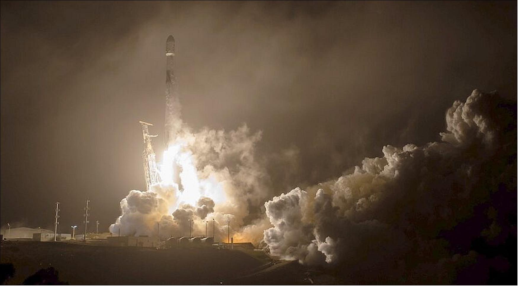 Figure 25: A SpaceX Falcon 9 lifts off Nov. 24 from Vandenberg Space Force Base in California carrying NASA's DART planetary defense mission (image credit: NASA, Bill Ingalls)