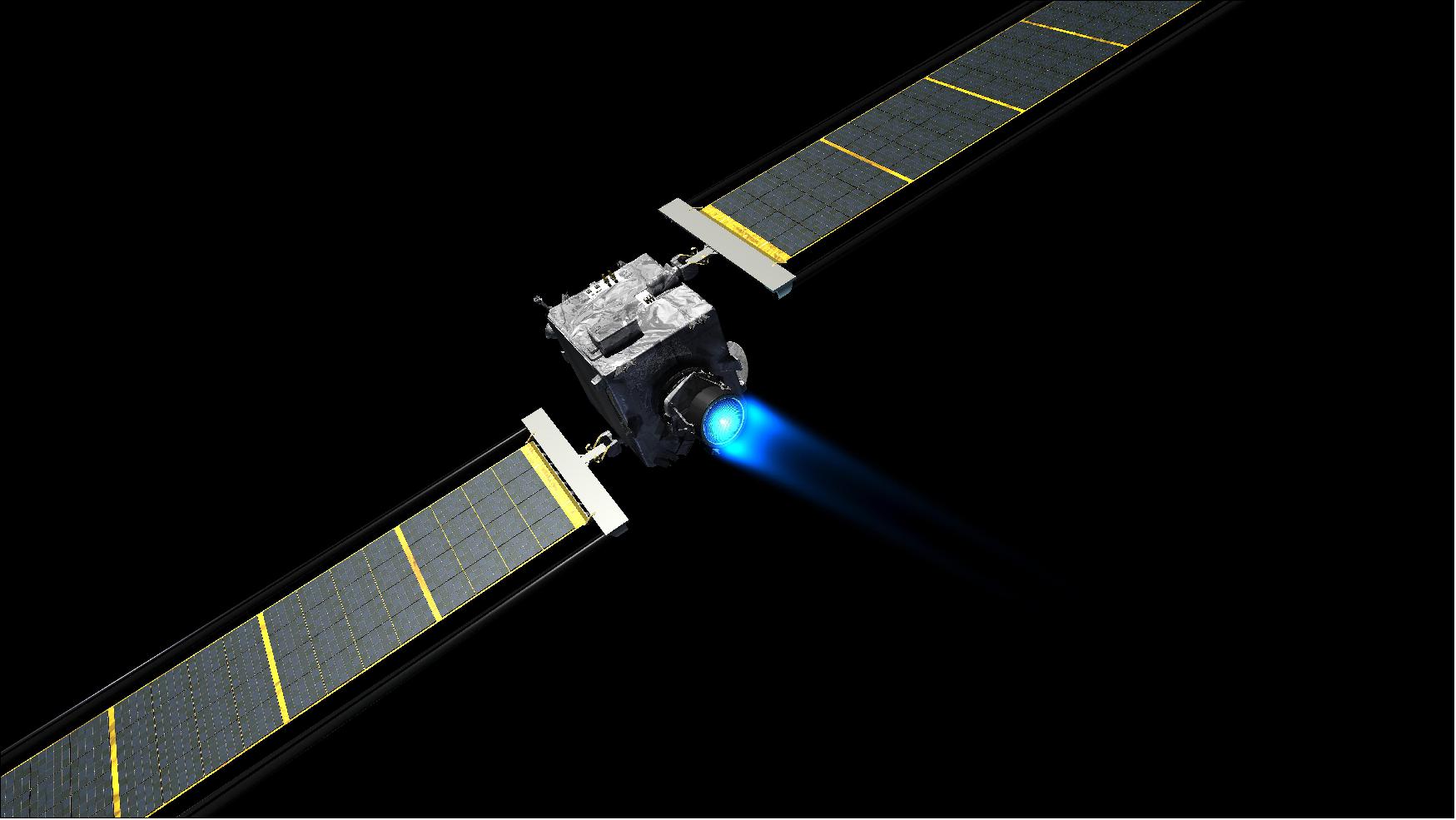 Figure 8: Illustration of the deployed DART spacecraft (image credit: JHU/APL)