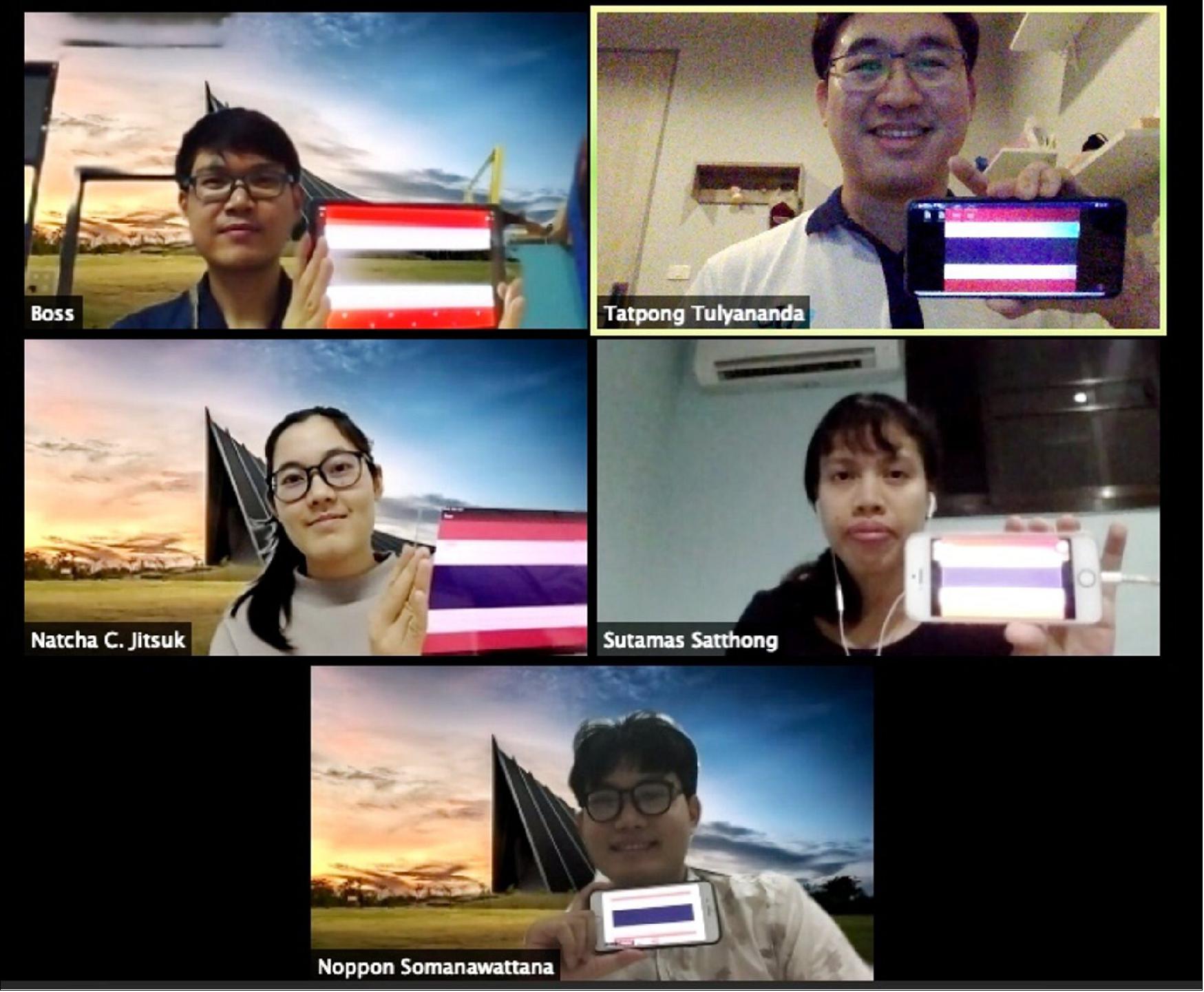 Figure 107: Winning team from Mahidol University, Thailand. The team members bring a variety of academic backgrounds to the project, including physics, bio-innovation, biochemistry and electrical engineering (image credit: ESA)