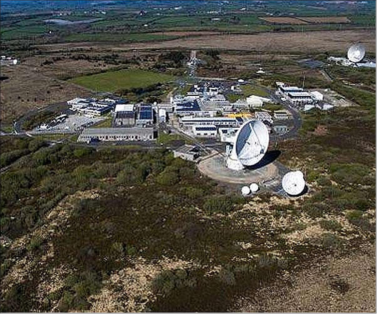 Figure 34: Photo of the Goonhilly Earth station complex located on the Lizard Peninsula of Cornwall (image credit: Satellite Applications Catapult)