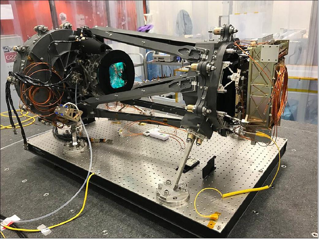 Figure 33: The fully assembled flight model of ESA’s Euclid mission’s NISP instrument in the cleanroom at the Laboratoire d'Astrophysique de Marseille (LAM) before being wrapped in Multi-Layer Insulation (MLI), image credit: Euclid Consortium & NISP instrument team