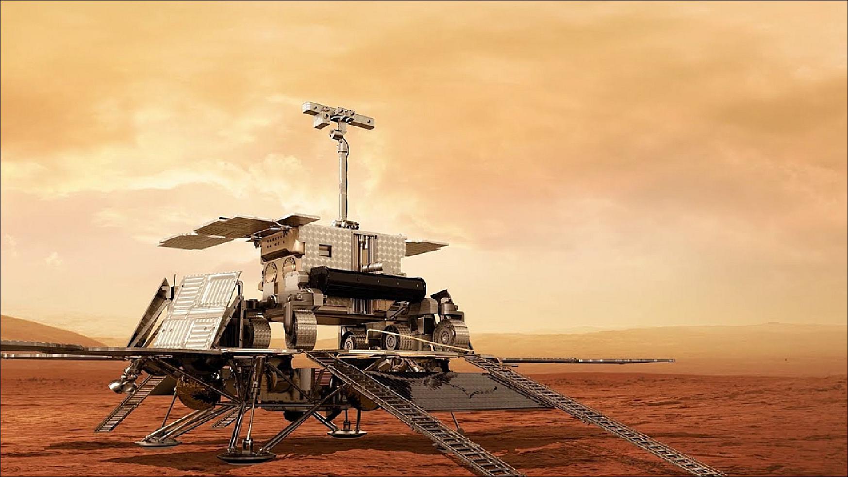Figure 62: ExoMars 2020 rover atop its Surface Platform (image credit: ESA)