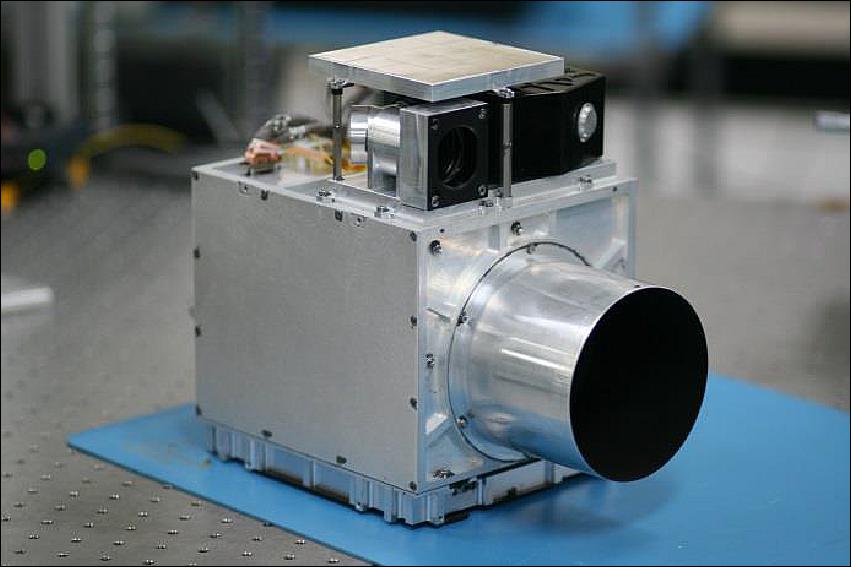 Figure 17: Photo of the GHGSat-D fully integrated payload (image credit: GHGSat)
