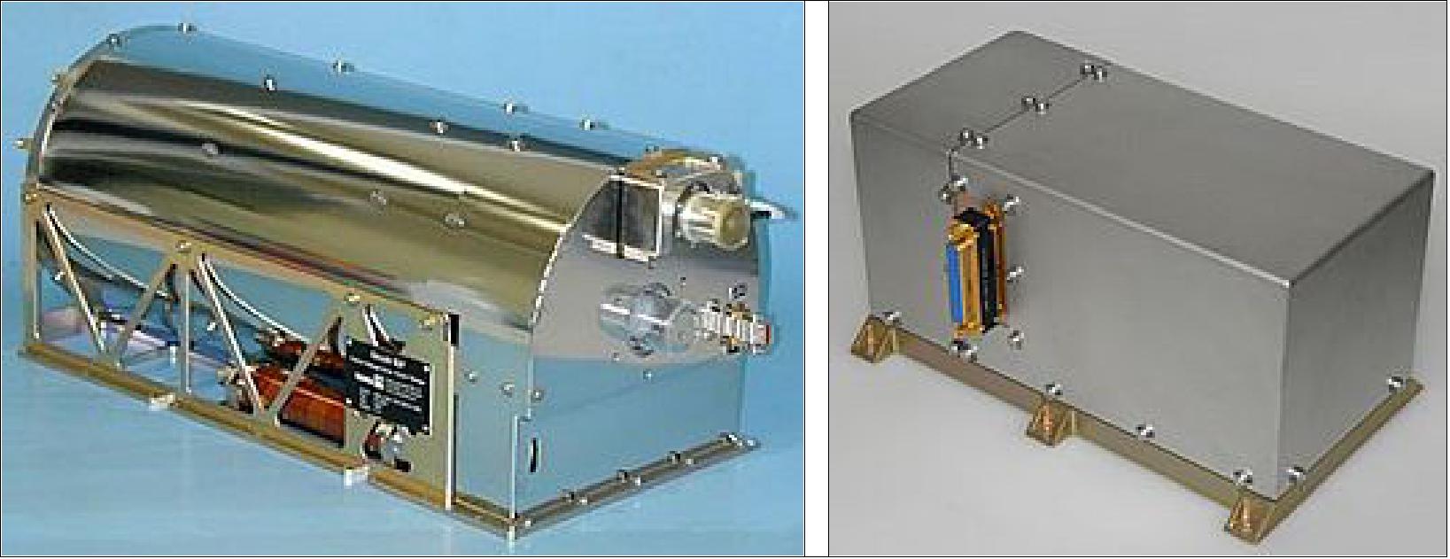 Figure 88: Photo of the two atmomic clocks, the PHM (left) and the RAFS (right), image credit: Galileo GNSS 112)