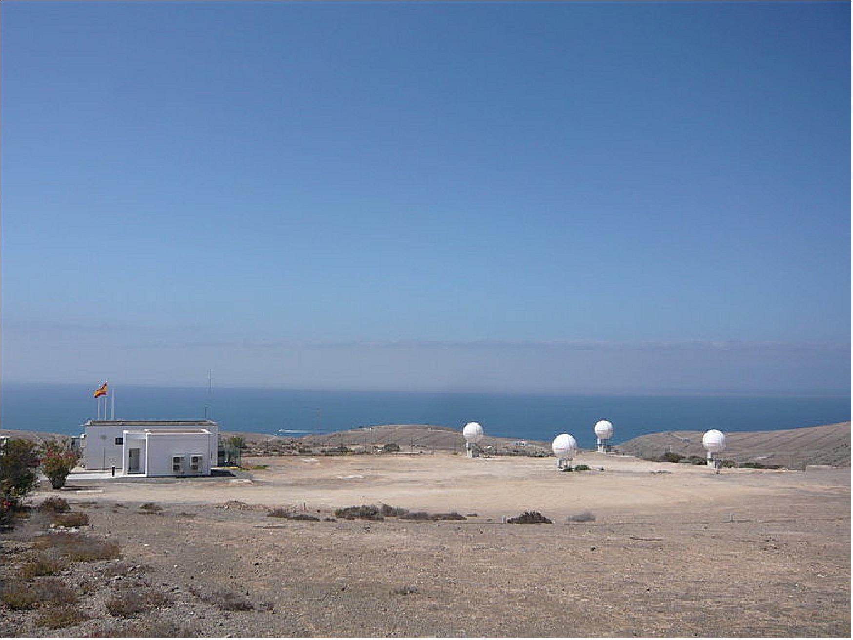 Figure 120: Photo of the Maspalomas MEOLUT (Medium-Earth Orbit Local User Terminal) station (image credit: ESA, Fermin Alvarez Lopez) 144)