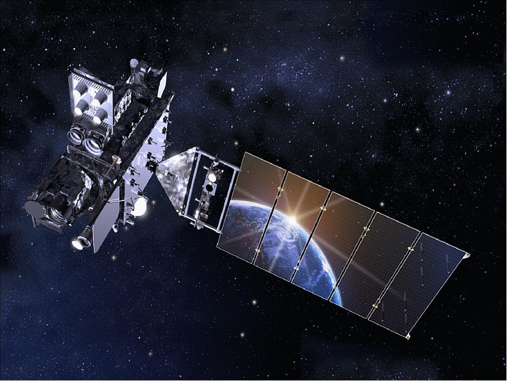 Figure 7: Illustration of the deployed GOES-R spacecraft (image credit: NOAA, NASA) 27)