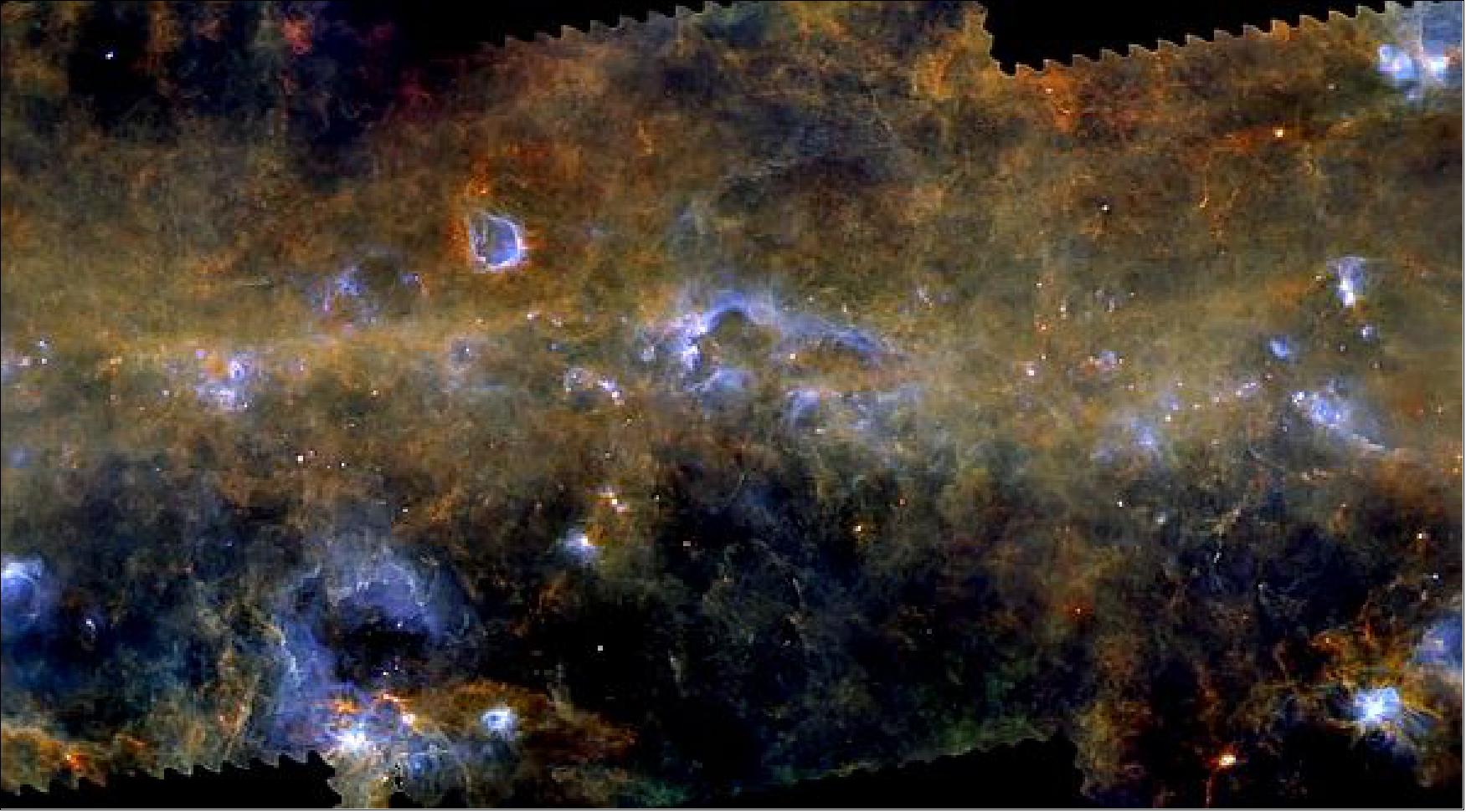 Figure 40: Herschel's view of the Galactic Plane (image credit: ESA/Herschel/PACS, SPIRE/Hi-GAL Project)