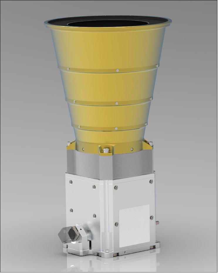 Figure 59: The camera is based on Jena-Optronik’s existing ASTROhead design. ASTROhead has already been proven in space, aboard Northrop Grumman‘s Mission Extension Vehicle, MEV-1 in 2019, helping it perform a historic autonomous docking with a geostationary telecommunication satellite in order to extend the satellite's working lifetime (image credit: Jena-Optronik)
