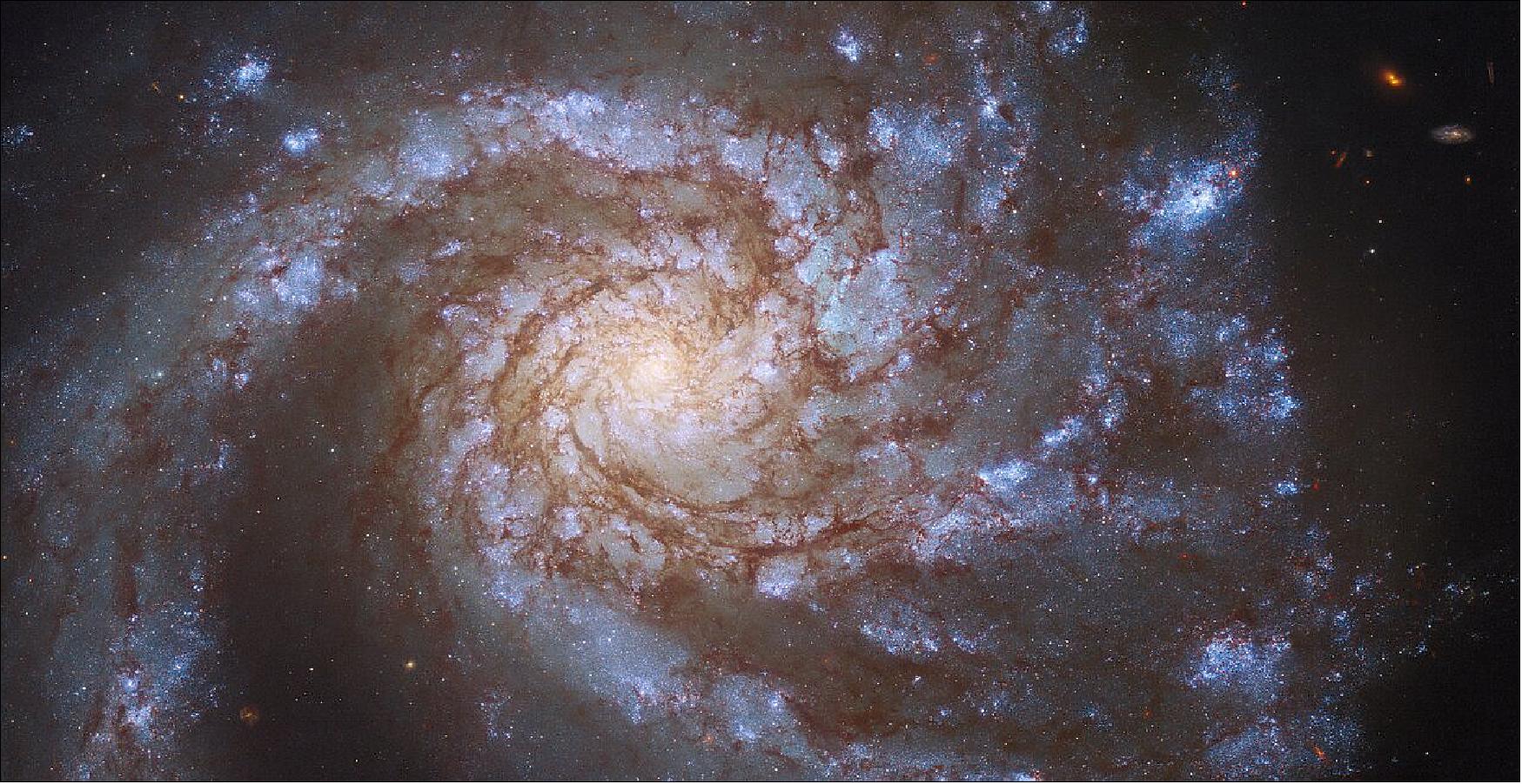Figure 48: The magnificent spiral galaxy M99 fills the frame in this image from the NASA/ESA Hubble Space Telescope. M99 — which lies roughly 42 million light-years from Earth in the constellation Coma Berenices — is a “grand design” spiral galaxy, so-called because of the well-defined, prominent spiral arms visible in this image (image credit: ESA/Hubble & NASA, M. Kasliwal, J. Lee and the PHANGS-HST Team)