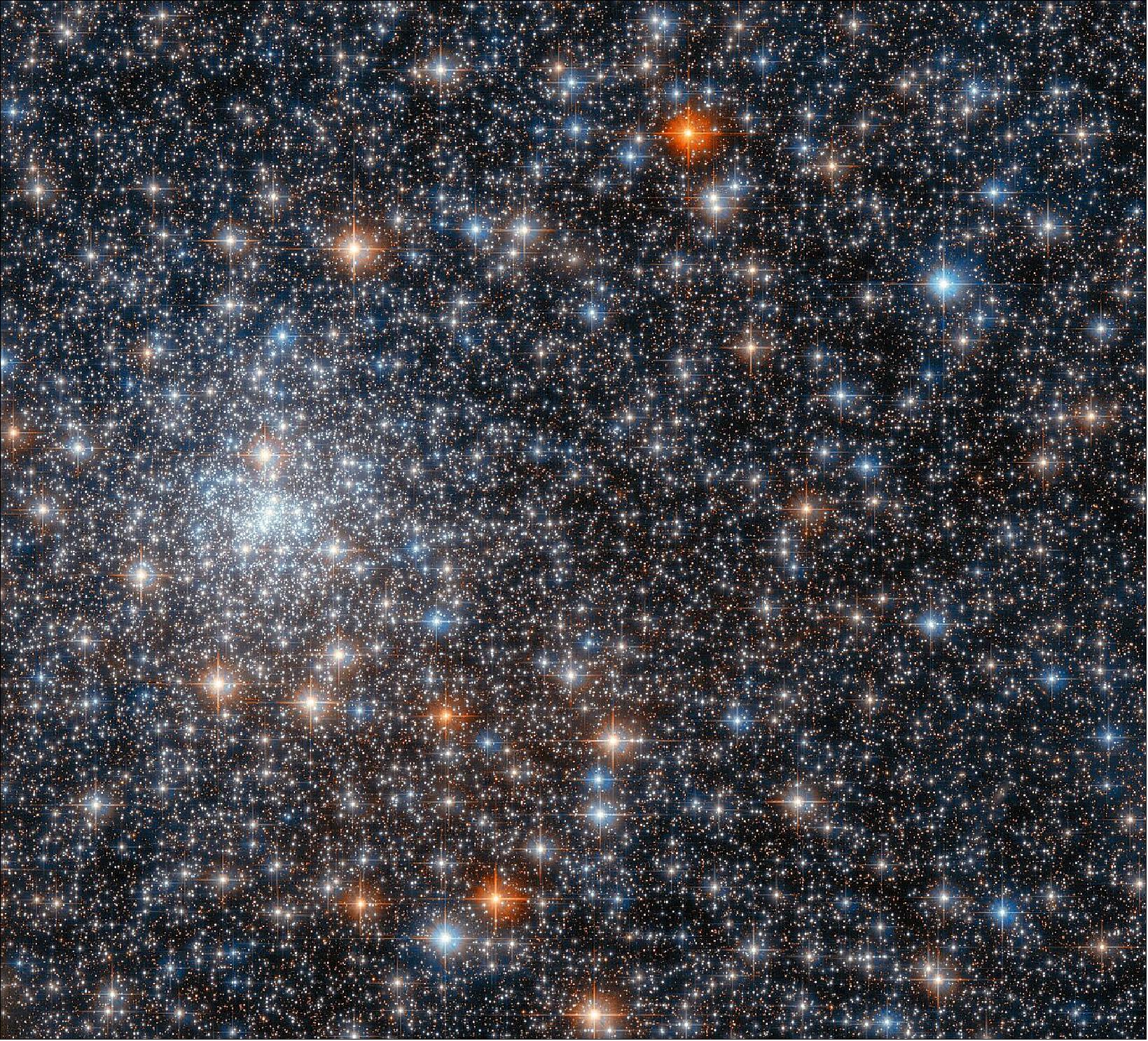 Figure 35: This glittering gathering of stars is the globular cluster NGC 6558, and it was captured by the NASA/ESA Hubble Space Telescope’s Advanced Camera for Surveys. NGC 6558 is closer to the centre of the Milky Way than Earth is, and lies about 23 000 light years away in the constellation Sagittarius (image credit: ESA/Hubble & NASA, R. Cohen)