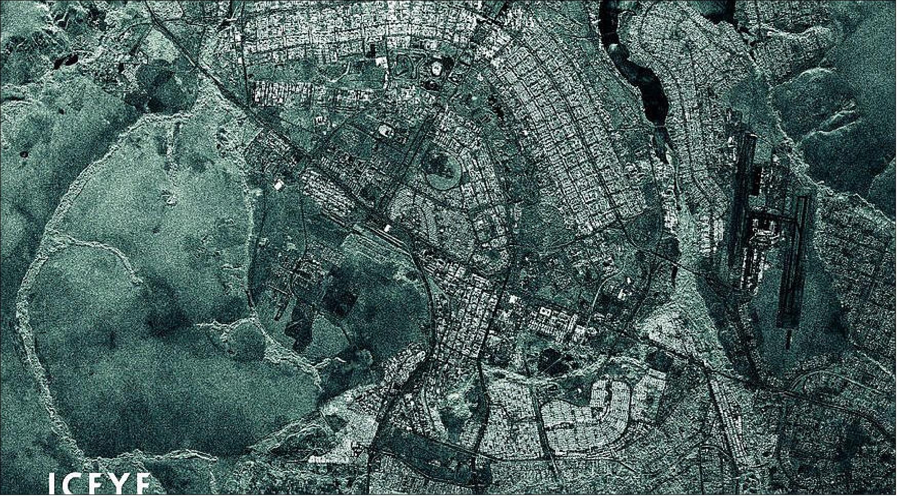 Figure 37: ICEYE captured this three-meter resolution SAR image of Brazil's capital city Brasília earlier this year (image credit: ICEYE)