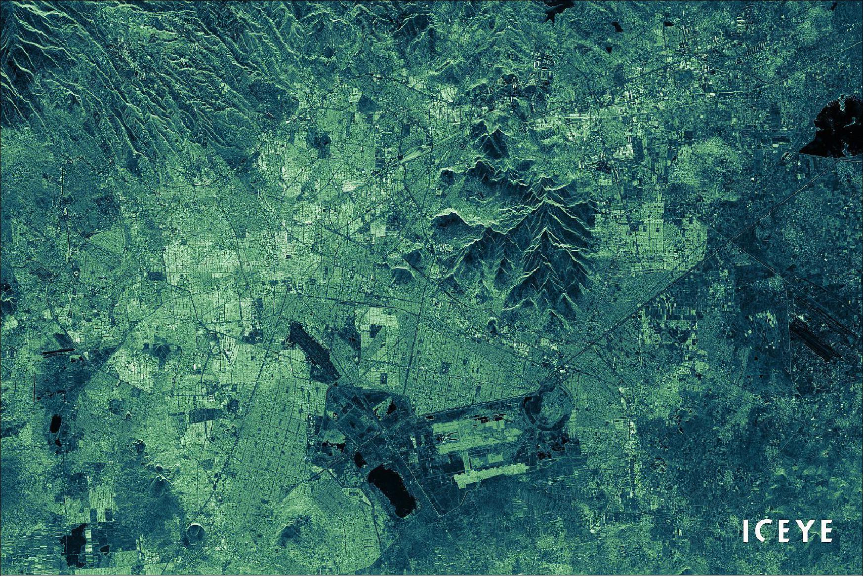 Figure 36: ICEYE SAR image of a scene in Mexico (image credit: ICEYE)