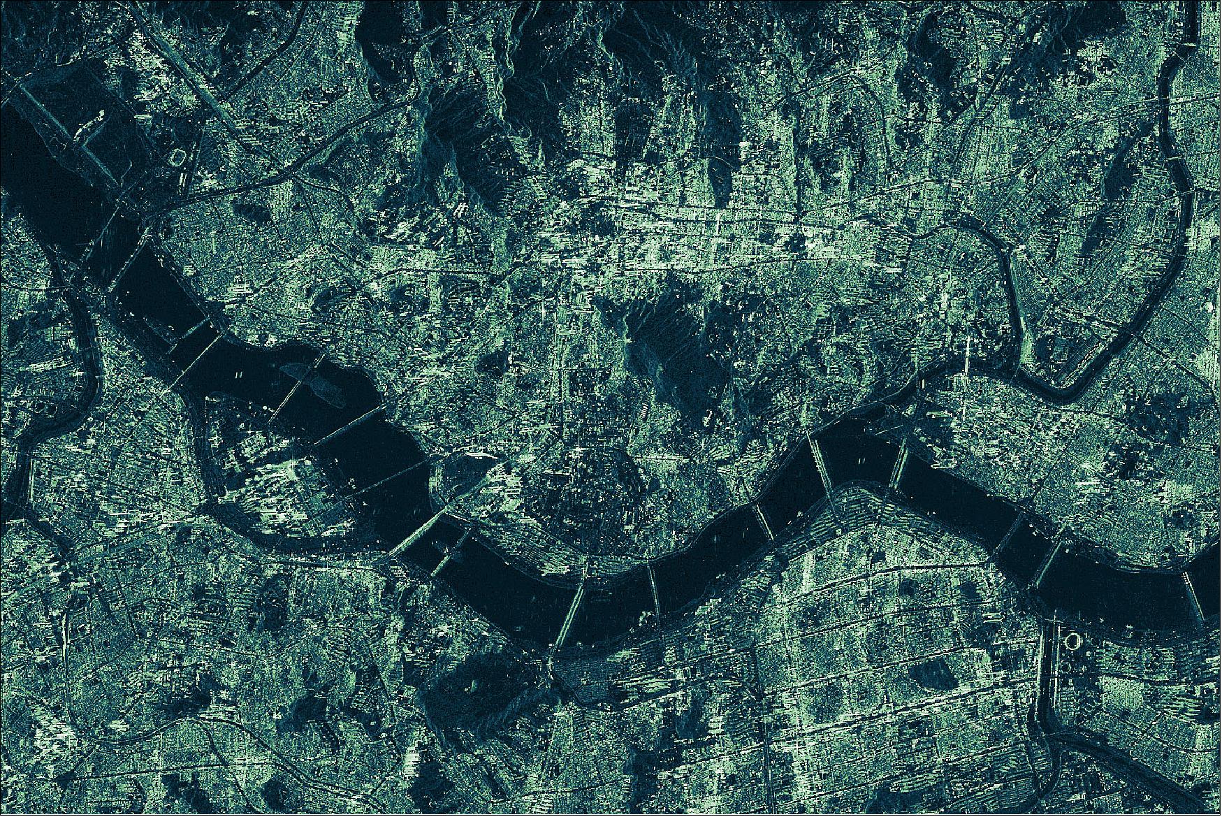 Figure 53: ICEYE-X2 radar satellite image of Seoul, South Korea, acquired in February 2019 (image credit: ICEYE)