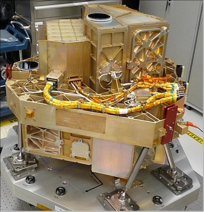Figure 99: Photo of the fully assembled NIRISS (bottom) and FGS-Guider (image credit: CSA, NASA) 151)