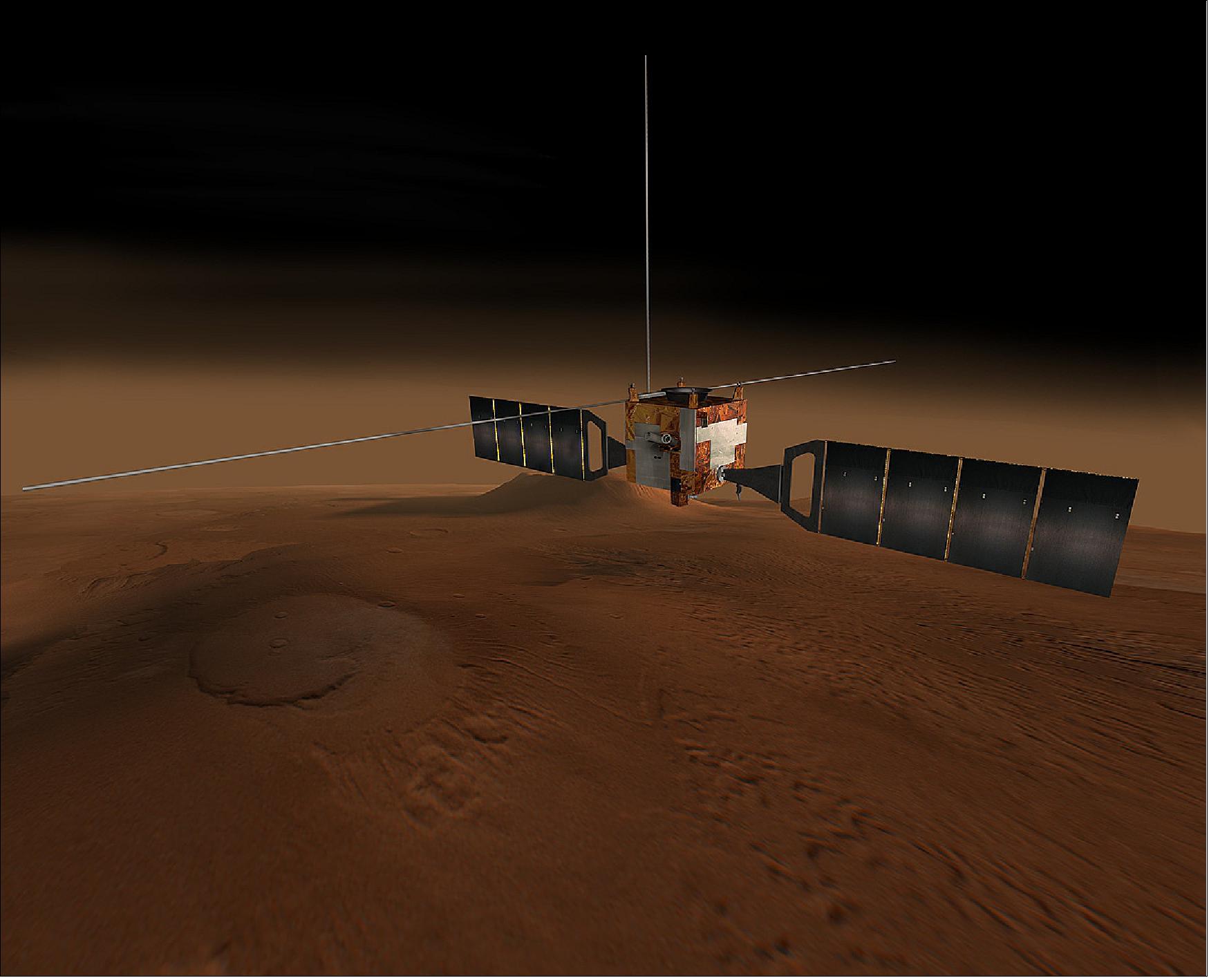 Figure 1: Illustration of ESA's Mars Express spacecraft (image credit: ESA)