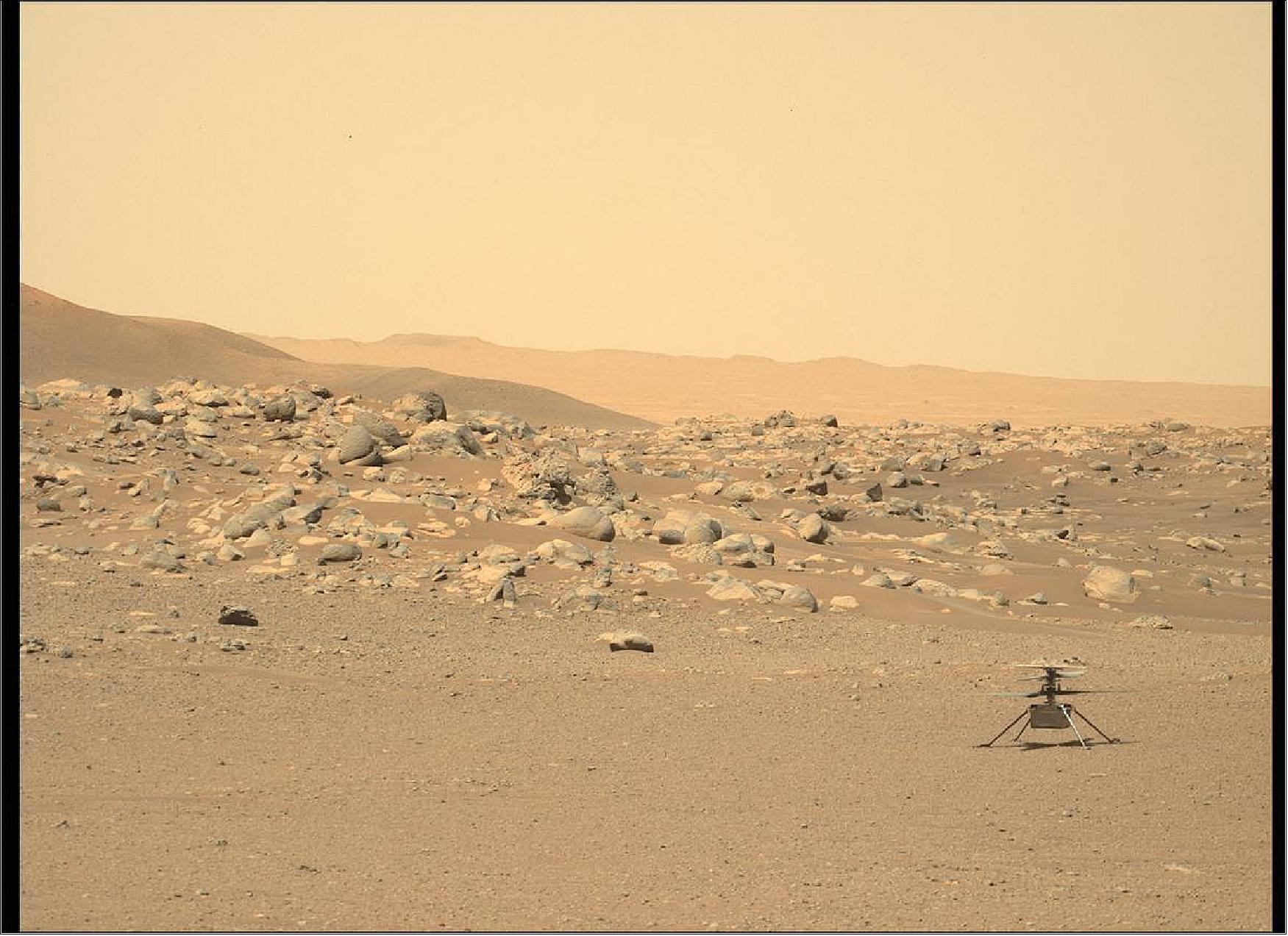 Figure 13: NASA's Mars Perseverance rover acquired this image using its Left Mastcam-Z camera. Mastcam-Z is a pair of cameras located high on the rover's mast (image credits: NASA/JPL-Caltech/ASU)