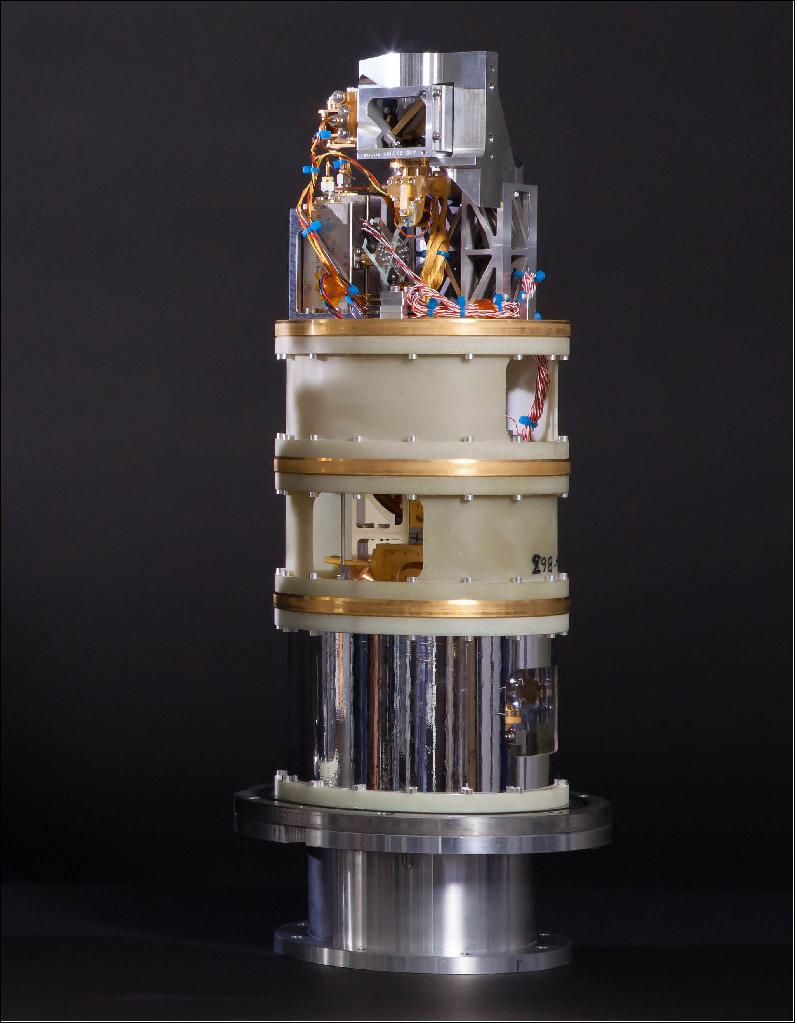 Figure 57: Pictured here is one of the cold cartridge assemblies of the Band 10 receiver, which gives ALMA its highest-frequency capabilities [image credit: ALMA (ESO/NAOJ/NRAO)]