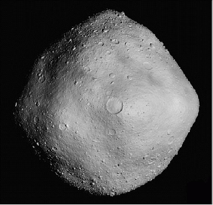 Figure 1: Simulated image of asteroid Bennu (image credit: NASA)