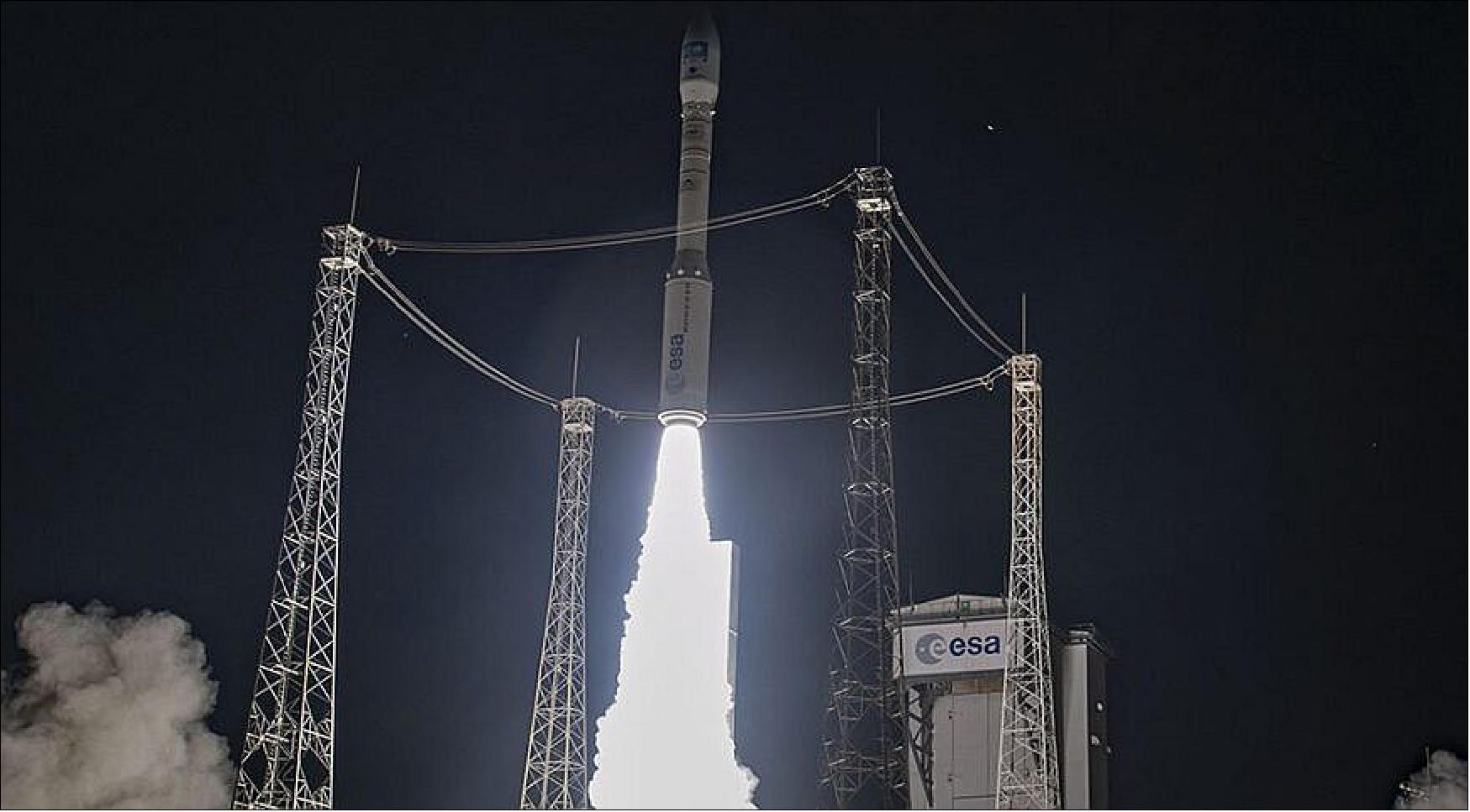 Figure 10: Vega's return to flight April 28 was Arianespace's third mission of 2021, following two successful Soyuz launches (image credit: Arianespace)