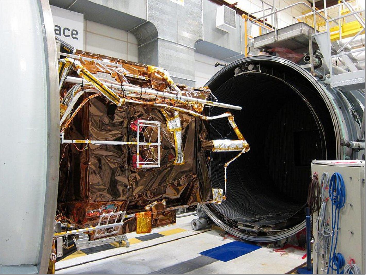 Figure 7: Pléiades Neo about to start thermal vacuum tests in Toulouse (image credit: Airbus DS)