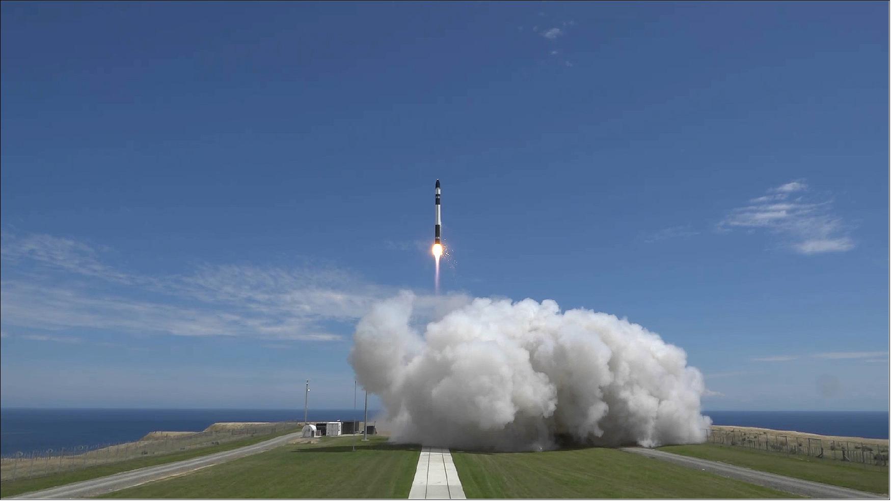 Figure 63: Rocket Lab Electron 'Still Testing' leaves the pad at LC-1 (image credit: Rocket Lab)