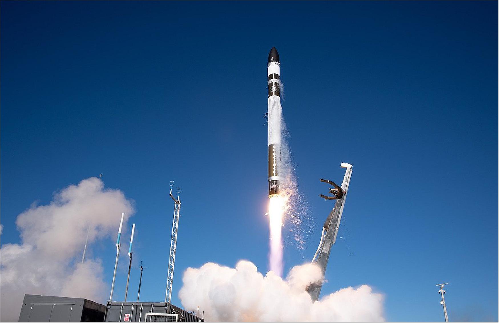 Figure 47: Rocket Lab’s Electron launcher lifts off from New Zealand's Launch Complex at Mahia on 31 August 2020 (03:05 GMT), image credit: Rocket Lab)