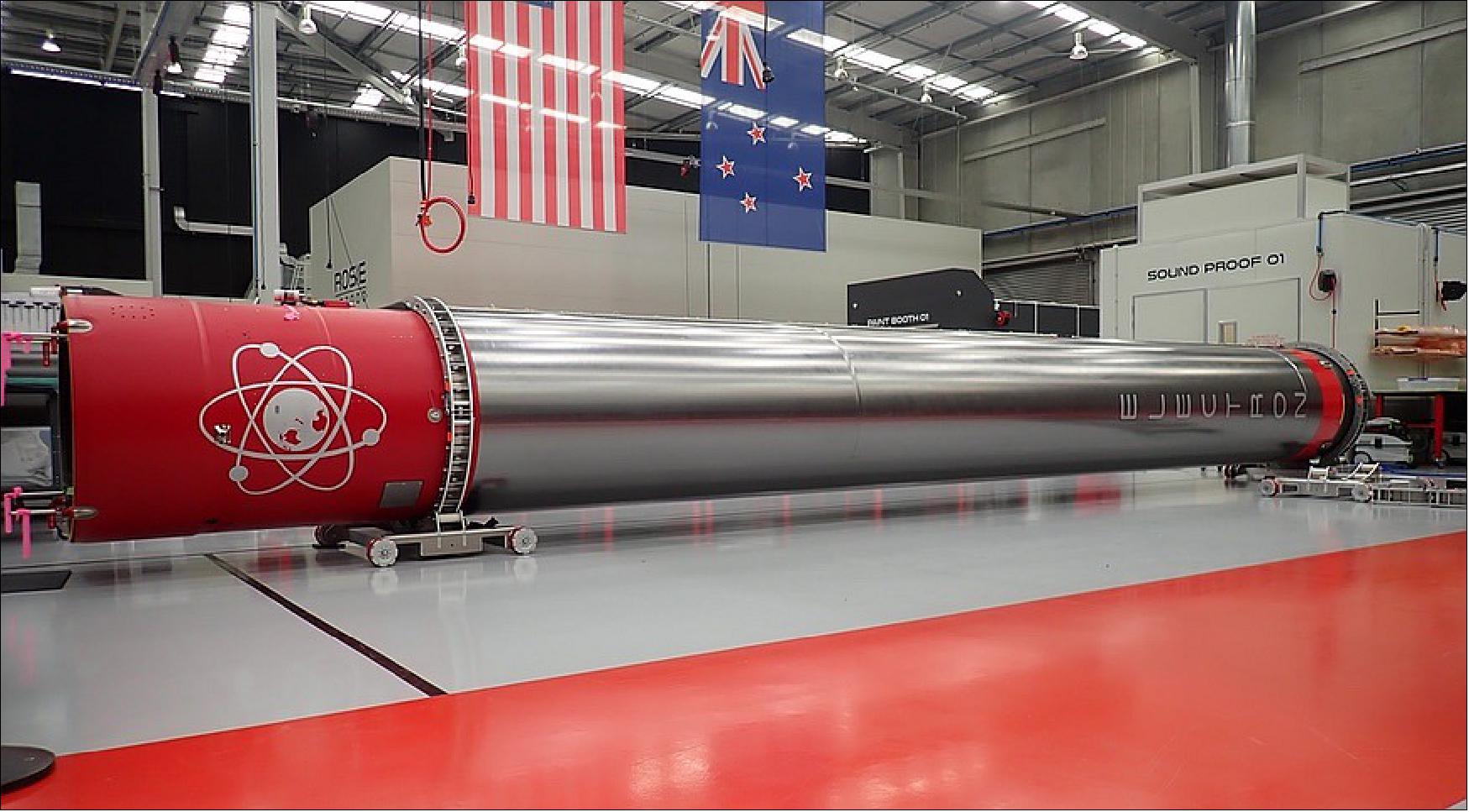 Figure 11: Rocket Lab is adding a new, silvery thermal protection film to the Electron first stage that will be used on the next attempt to recovery the booster, some time in the first half of 2022 (image credit: Rocket Lab)