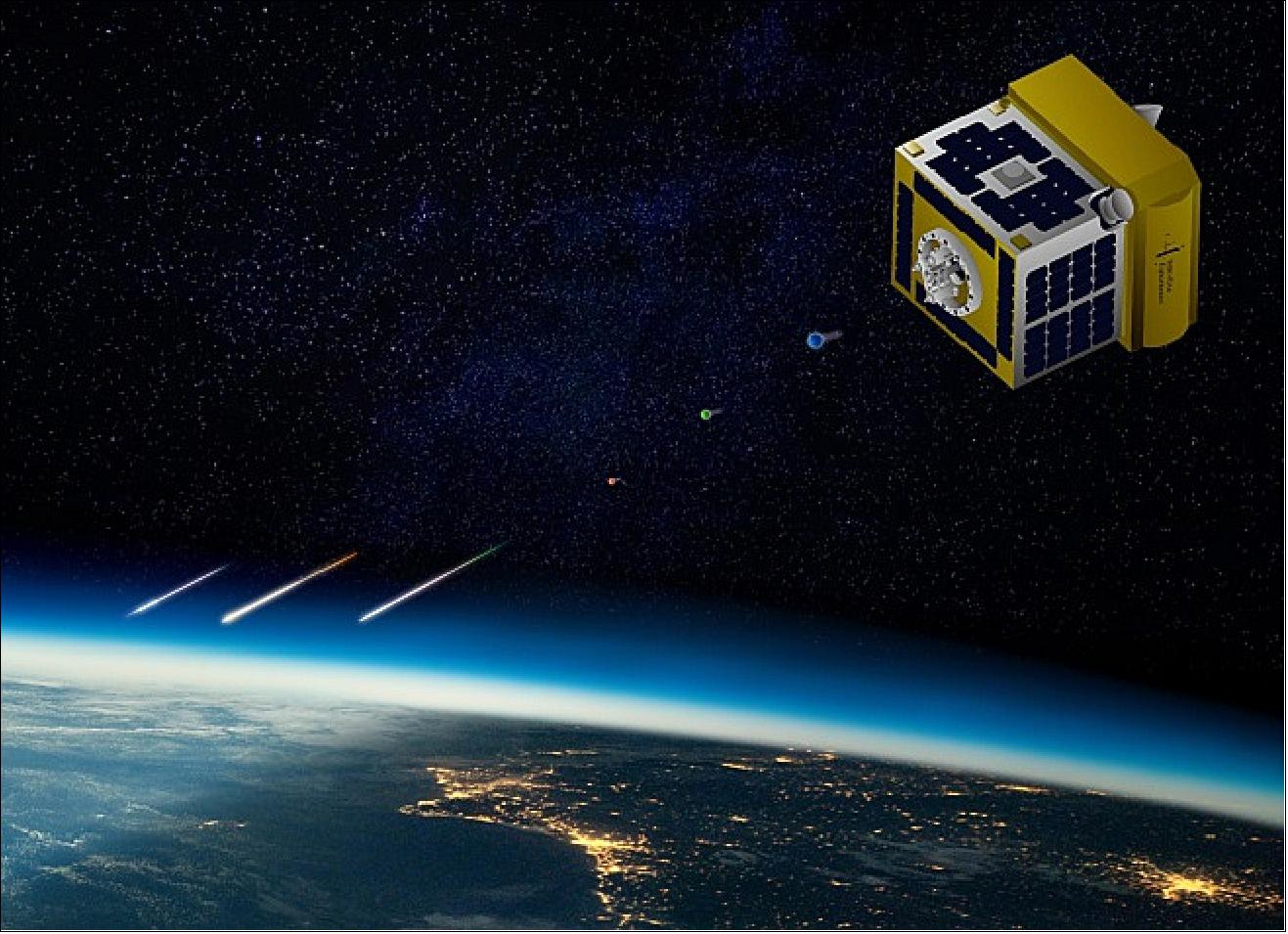 Figure 52: Artist's view of the deployed ALE-2 microsatellite (image credit: ALE) 85)