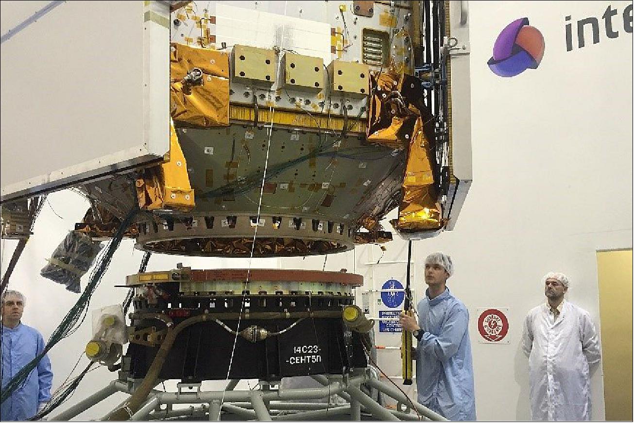 Figure 14: Sentinel-5P being lowered on the Rockot adapter ..... (image credit: Eurockot)