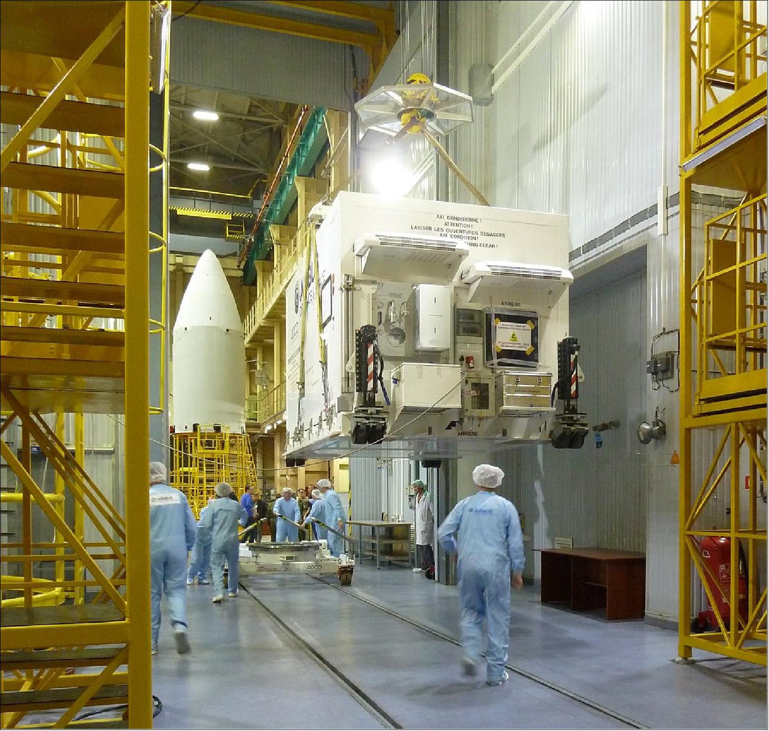 Figure 10: Photo of the Sentinel-5P spacecraft arrival in Plesetsk (image credit: ESA)