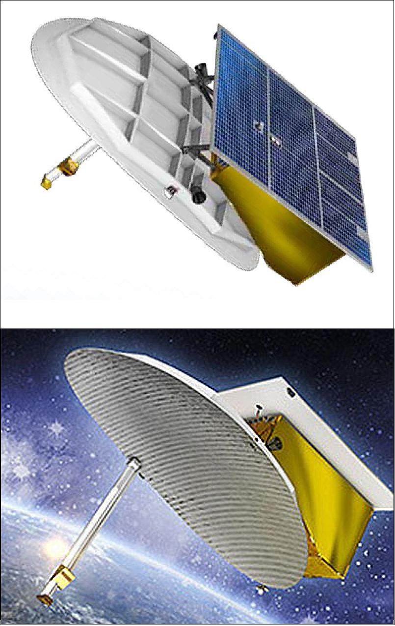 Figure 4: Illustration of the SARah-2 and -3 spacecraft, each with a mass of ~1800 kg (image credit: OHB System)