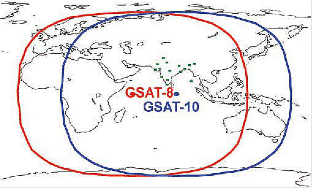 Figure 36: GAGAN signal coverage (image credit: ISRO, AAI)