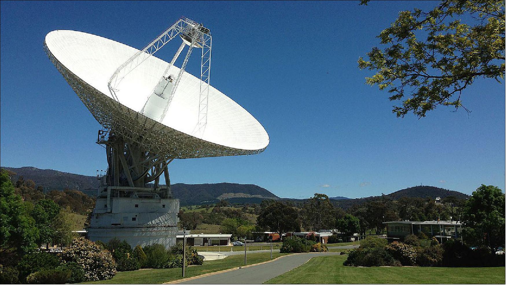 Figure 17: DSS-43 is a 70-meter-wide radio antenna at the Deep Space Network's Canberra facility in Australia. It is the only antenna that can send commands to the Voyager 2 spacecraft (image credit: NASA/Canberra Deep Space Communication Complex)