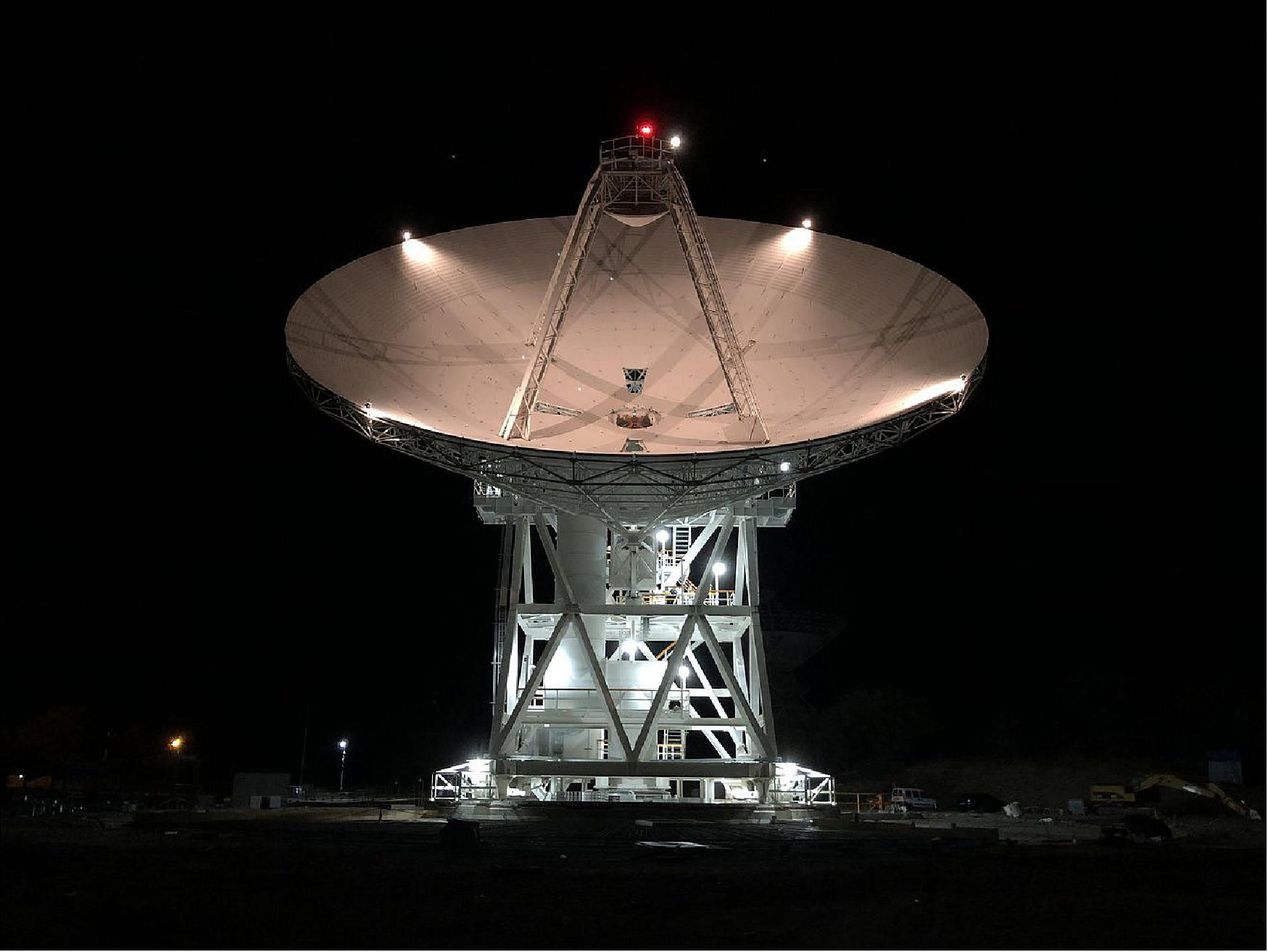 Figure 16: DSS-56 (Deep Space Station 56) is a powerful 34-meter-wide antenna that was added to the Deep Space Network's Madrid Deep Space Communications Complex in Spain in early 2021 (image credit: NASA/JPL-Caltech)