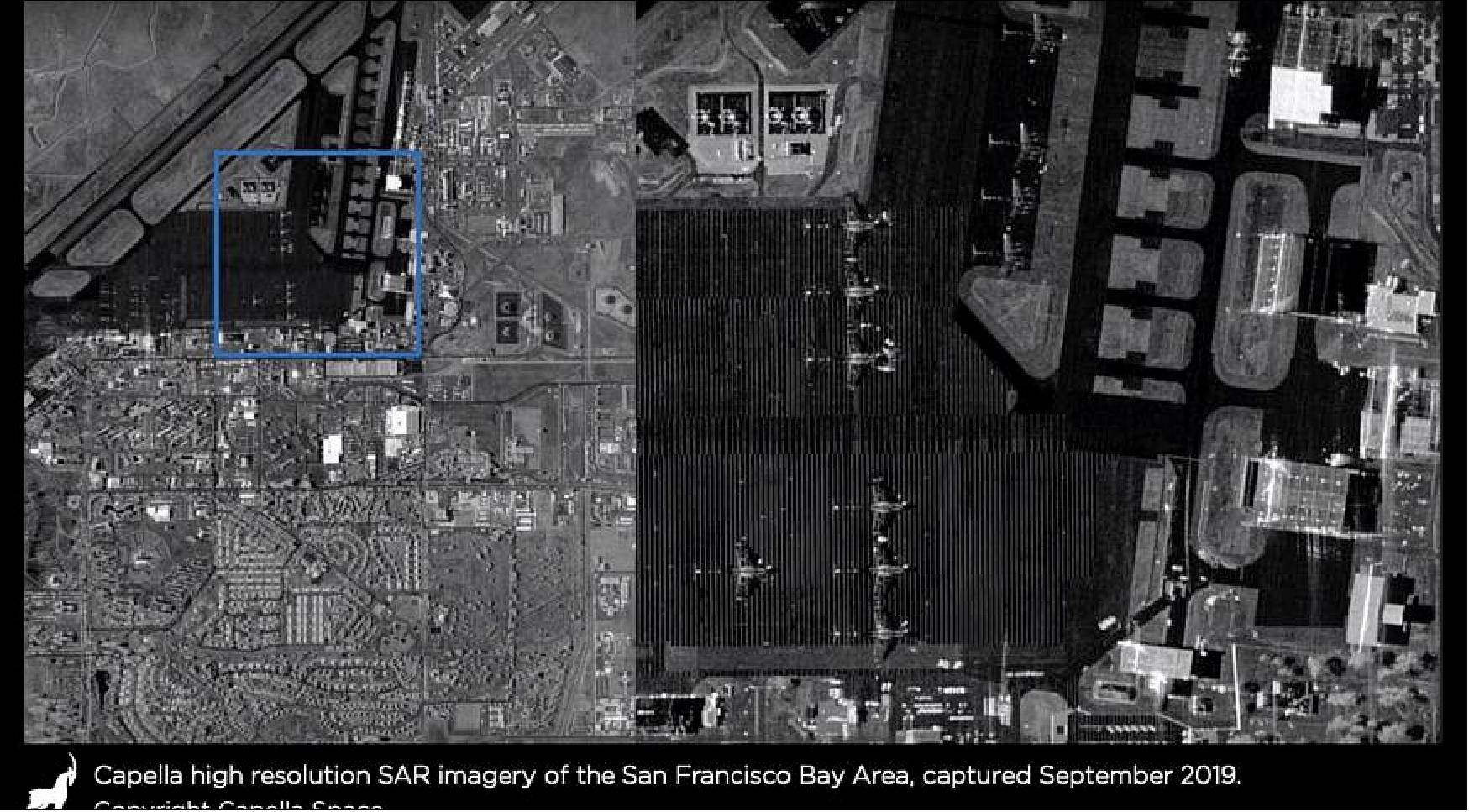 Figure 14: Synthetic aperture radar (SAR), imagery. credit: Capella Space