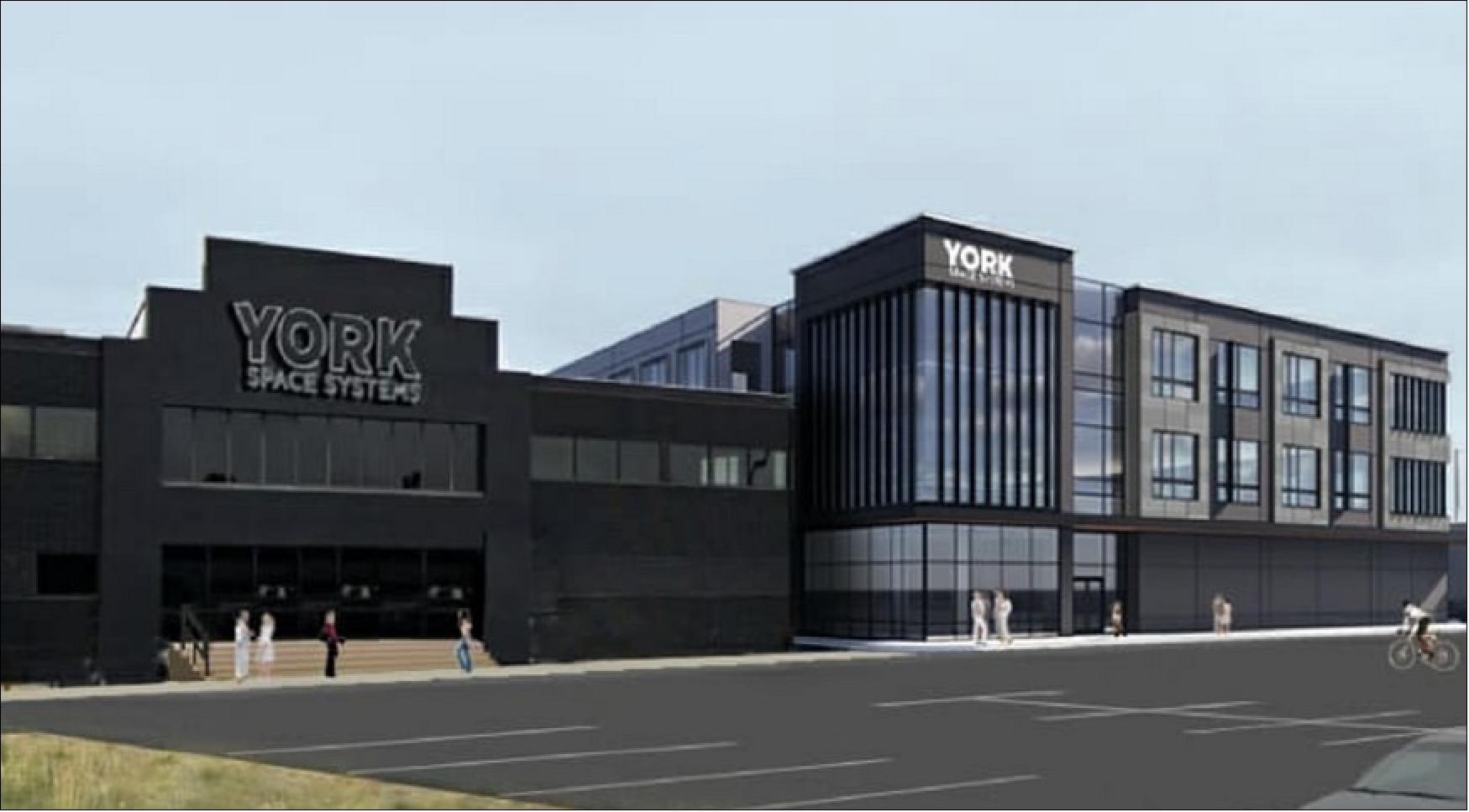 Figure 9: Rendering of York Space Systems new manufacturing facility in Denver, Colorado (image credit: York Space Systems)