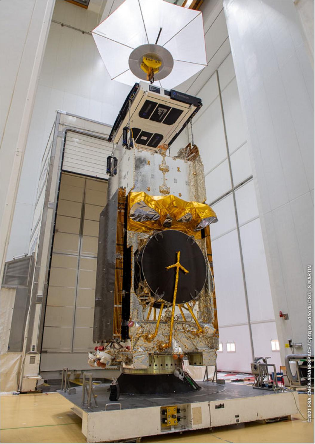 Figure 2: Photo of the SES-17 spacecraft prior to launch (image credit: ESA/CNES/Arianespace)