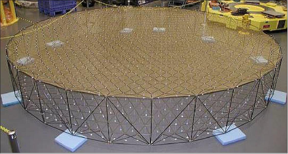 Figure 52: The 6.5 m AstroMeshTM Lite engineering model reflector (image credit: NGAS - Astro Aerospace)