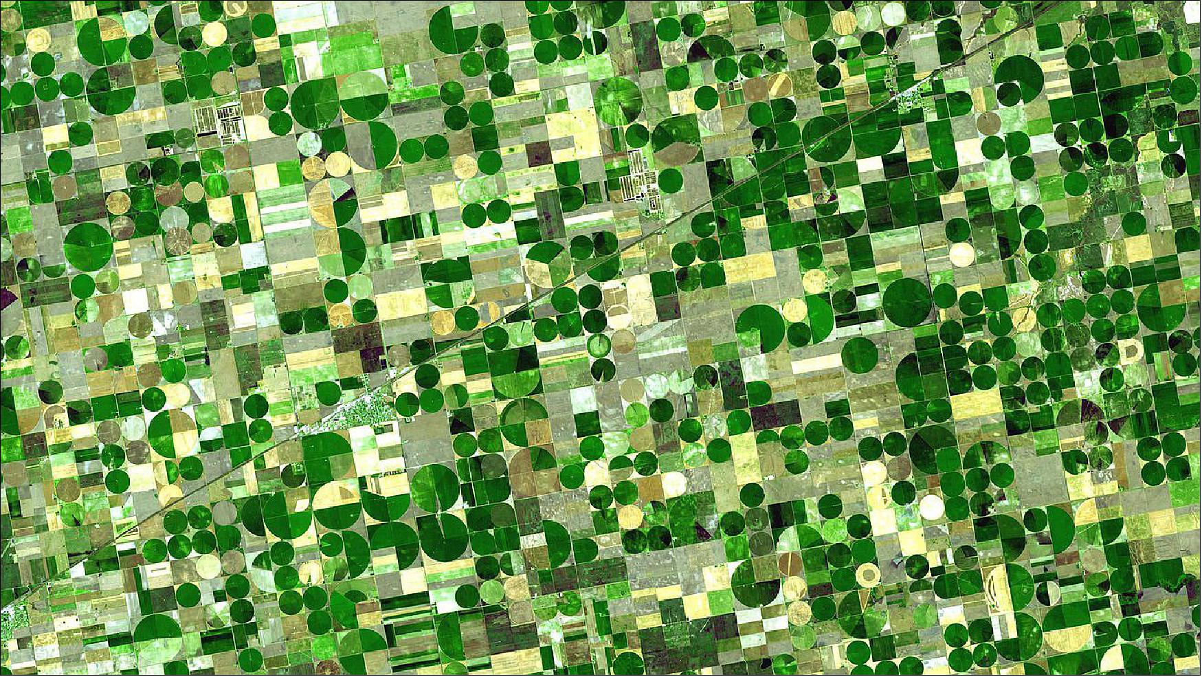 Figure 17: People looking to plant crops now have a new planning tool in their toolbox thanks to soil moisture data collected by NASA's Soil Moisture Active Passive (SMAP) mission (image credit: NASA/GSFC/METI/ERSDAC/JAROS, and U.S./Japan ASTER Science Team)