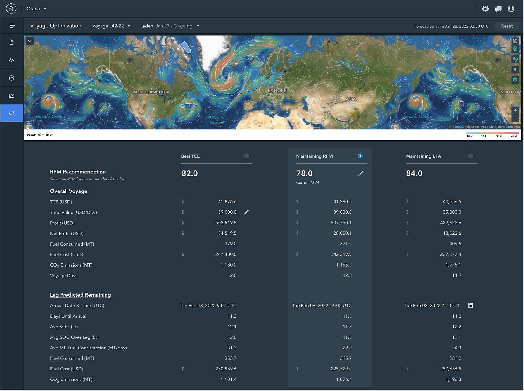 Figure 85: Nautilus Labs has enhanced its collaborative flagship solution Voyage Optimisation to now include machine learning-based route recommendations to drive decarbonisation while maximising commercial returns (image credit: VPO Global)