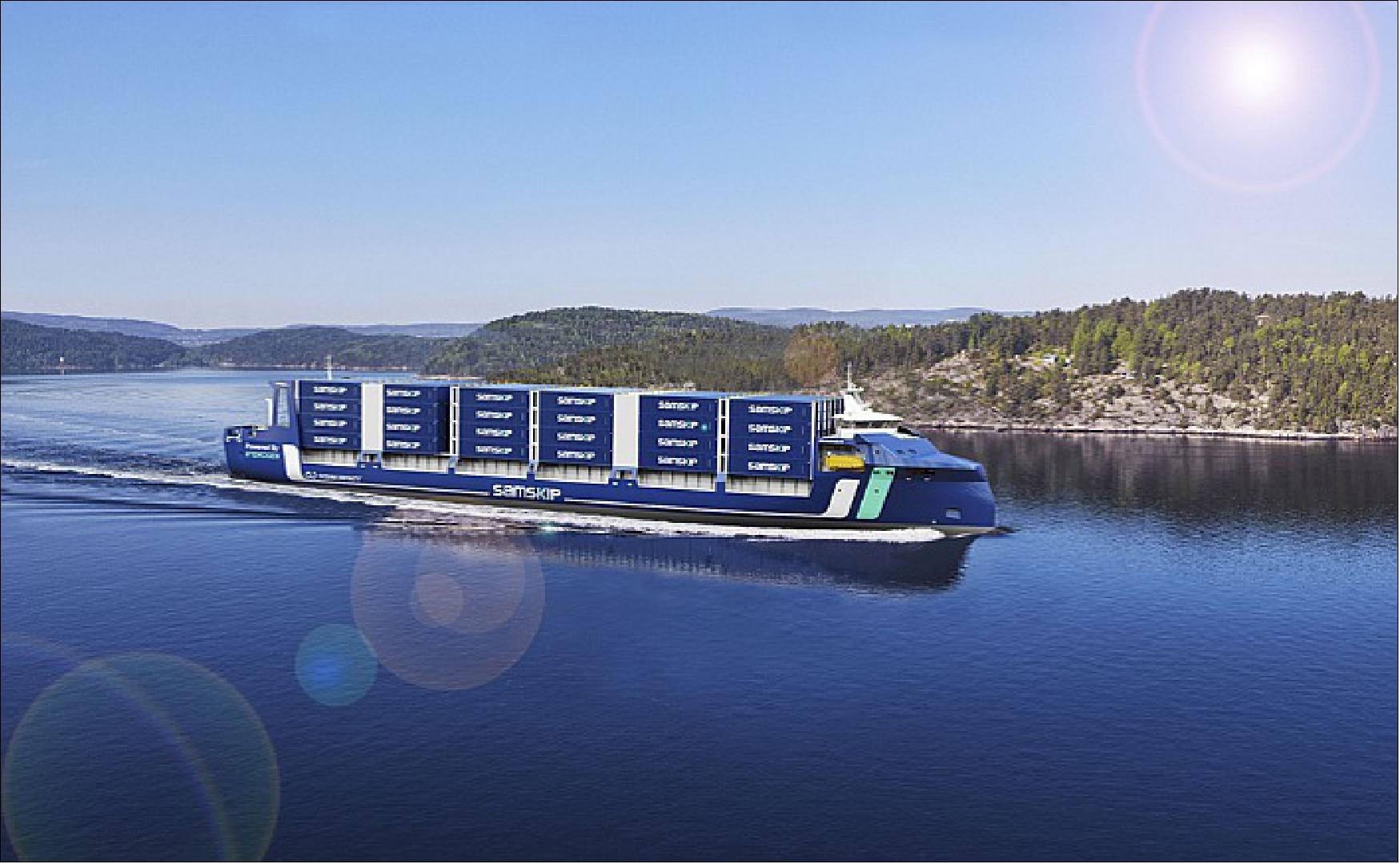 Figure 15: A project to build two hydrogen-powered, remotely controlled and autonomous-ready containerships for delivery by 2025 has received NOK 150 million (€15M) in funding from Norwegian state enterprise ENOVA (image credit: VPO Global)