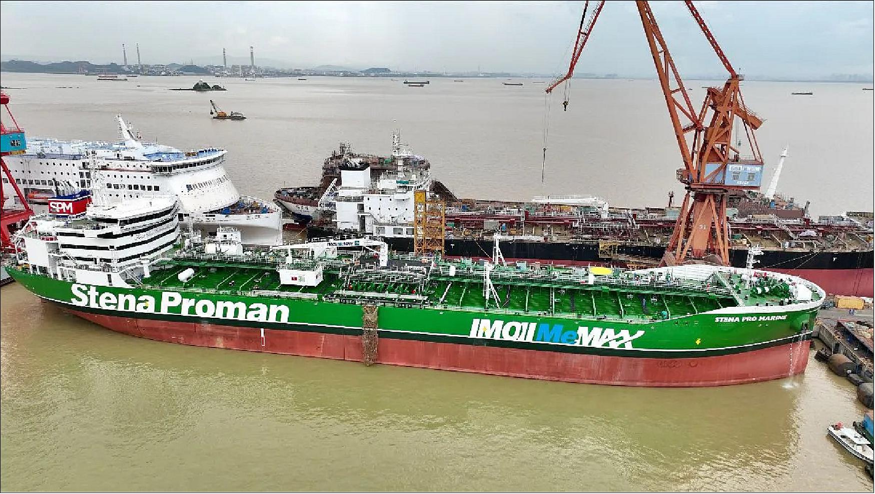 Figure 9: Proman Stena Bulk, a joint venture between methanol producer Proman and tanker shipping company Stena Bulk, has today announced that its second methanol-powered newbuild tanker, Stena Pro Marine, has been delivered (image credit: Stena Pro Marine)