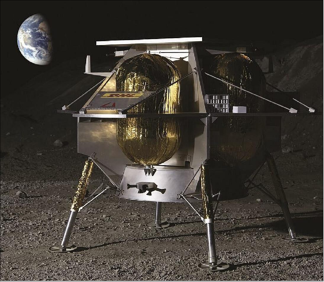 Figure 19: Astrobotic’s Peregrine lander will be one of the first missions in NASA’s CLPS program (image credit: Astrobotic)