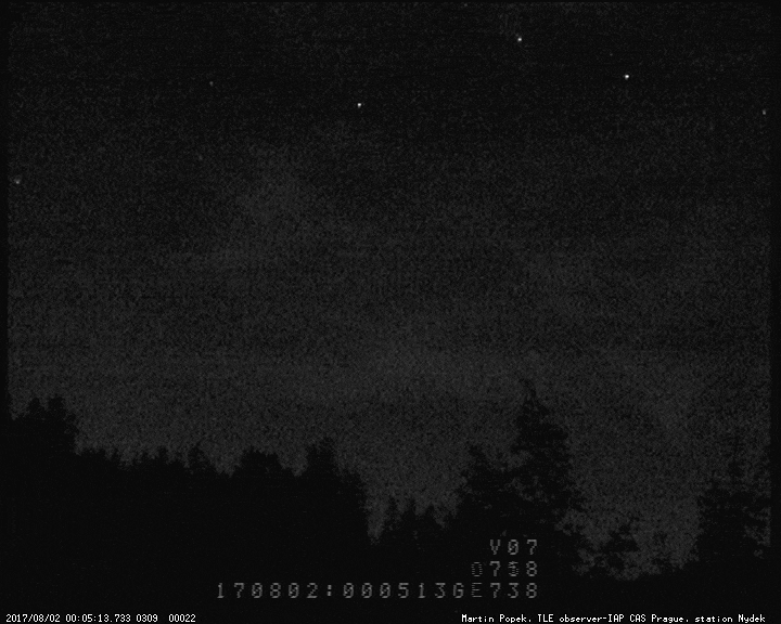 Figure 52: Sprite in a flash. Sprites and presides filmed in the countryside near Nýdek in the Czech Republic. Although ESA’s Swarm mission did not record this particular event, the video shows how quick these transient luminous events are. Remarkably, during similar events, photographs have been taken from the ground at the exact same time as the event was recorded in the Swarm mission’s data, leading to better insight into how this type of lightning propagates into space (image credit: M. Popek)