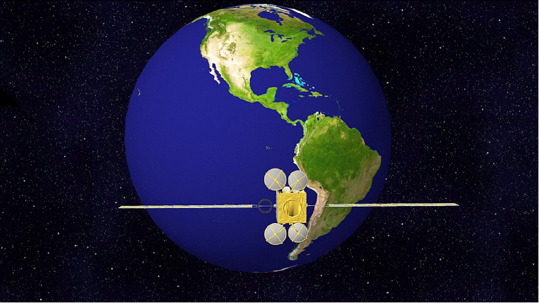 Figure 9: Once in orbit, TEMPO will be the first space-based instrument to monitor major air pollutants across the North American continent hourly during daytime (image credit: SAO)