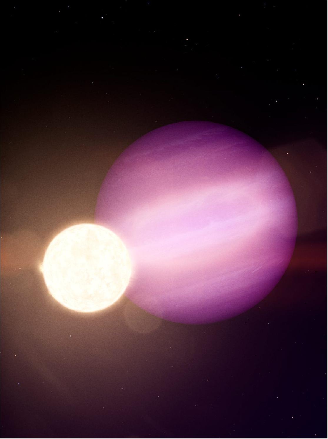 Figure 30: In this illustration, WD 1856 b, a potential Jupiter-size planet, orbits its much smaller host star, a dim white dwarf (image credit: NASA’s Goddard Space Flight Center)