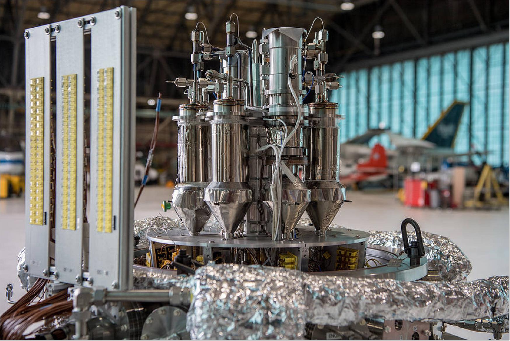 Figure 93: The Kilopower reactor will take advantage of active nuclear fission and Stirling engines — simple devices that convert heat into motion — to increase its efficiency compared with previous nuclear power sources (image credit: NASA)