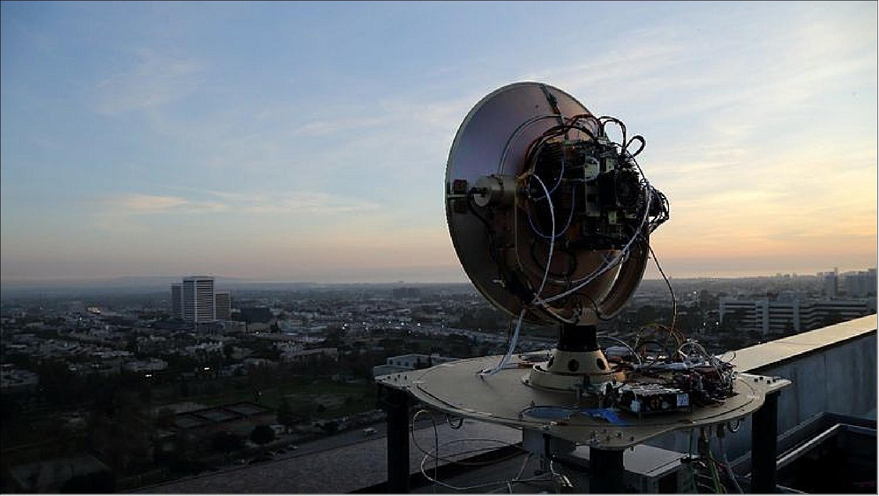 Figure 86: Northrop Grumman and DARPA 100 Gbit/s link demonstrated over 20 km city environment on 19 January 2018 in Los Angeles (image credit: Northrop Grumman)
