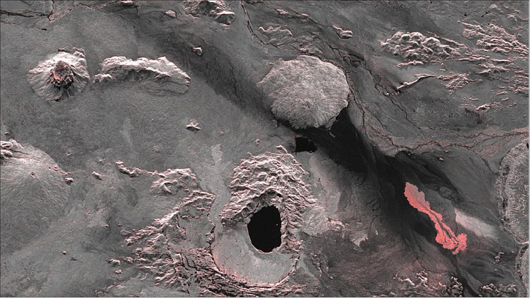 Figure 27: Image of the Bardarbunga crater area as observed by TerraSAR-X (image credit: DLR)