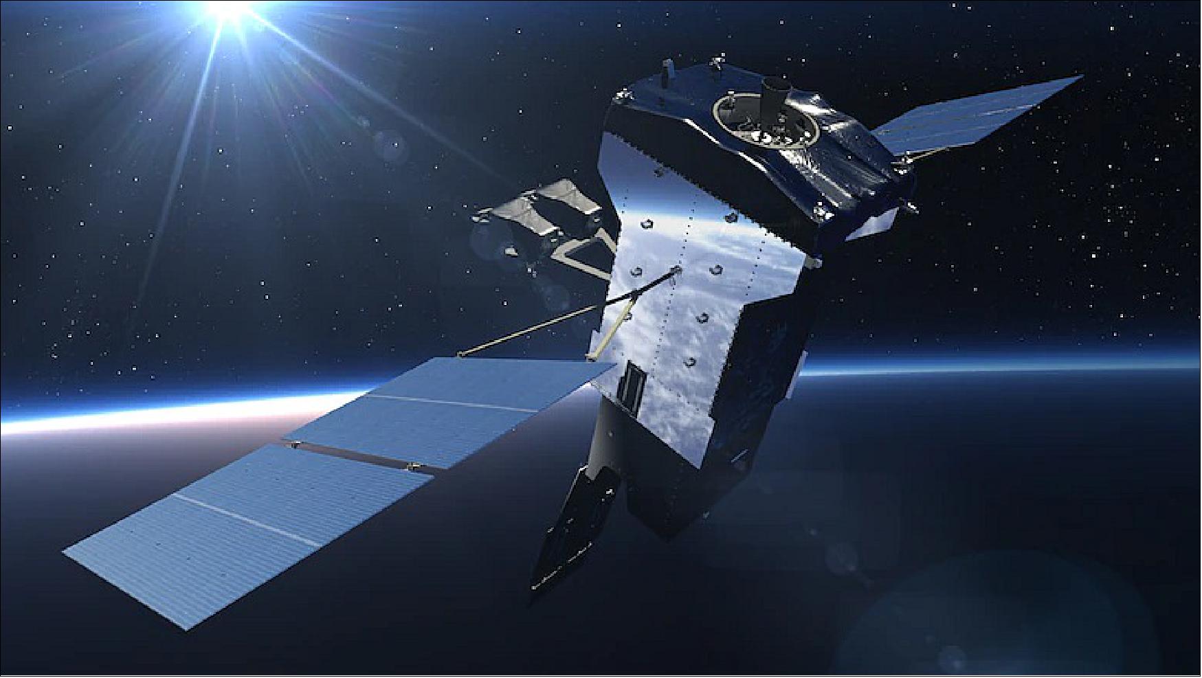 Figure 29: Notional image of a SBIRS Missile Warning Satellite built on the new, more resilient LM 2100 Combat Bus™ (illustration by Lockheed Martin)